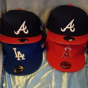 New Era Caps - Navy, Blue, and Red